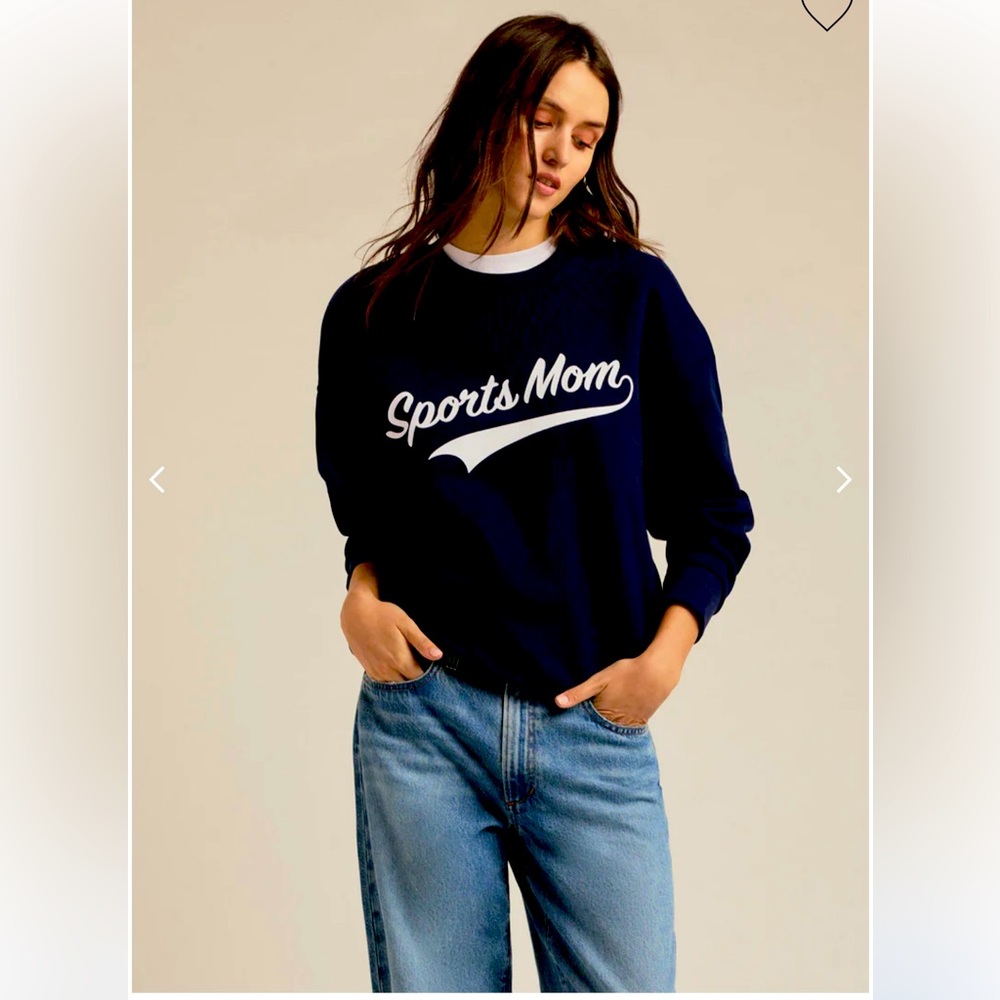 Favorite Daughter ‘Sports Mom’ Sweater, XS, Navy, Like New